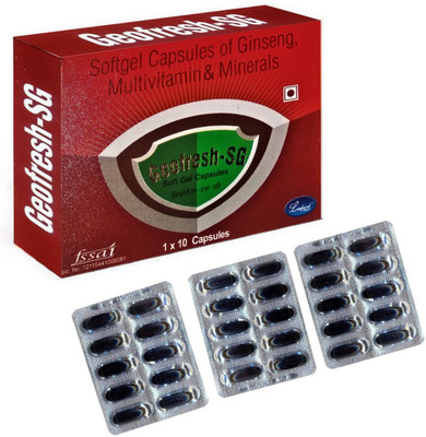 

Geofresh-SG For Men&women- Ginseng+Calcium+Iron+Zinc+Selenium+Folic Acid+Multiminerals(60 No)