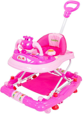 

Baybee Musical Walker & Rocker With Parent Rod(Pink)