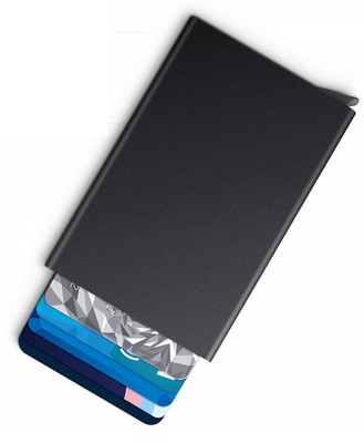 

Peacock Mundkar Men Black Artificial Leather Card Holder(8 Card Slots)