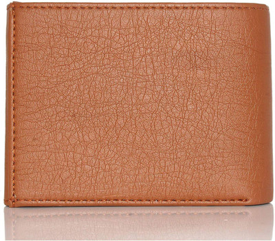 

LAER Men Tan Artificial Leather Card Holder(14 Card Slots)