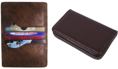 

Peacock Mundkar Boys Brown Artificial Leather Card Holder(8 Card Slots)