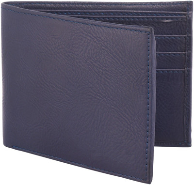 

Jaxer Men Blue Artificial Leather Wallet(6 Card Slots)