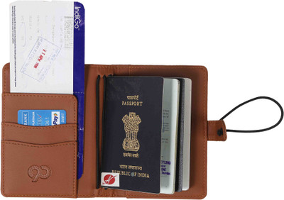 

Dharavi market Men Tan Artificial Leather Document Holder(3 Card Slots)