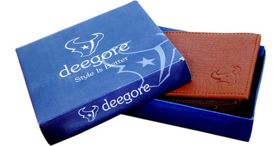 

DEEGORE Men Brown Artificial Leather Wallet(10 Card Slots)