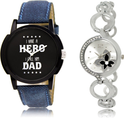 

The Shopoholic Stylist Designer Combo Pack 2 Black And Silver Dial Analog Watch For Boys And Girls Men Stylish Watch Watch - For Men & Women