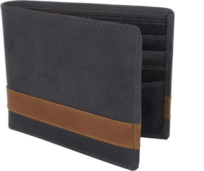 

SHAR Boys Casual Black Genuine Leather Wallet(6 Card Slots), Multicolor