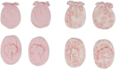 

Pebbles Baby/Infant Cute Printed Mitten & Bootie Combo - Pack of 2(Multicolor)