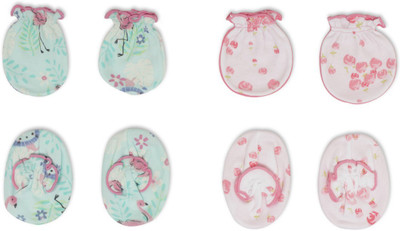 

Pebbles Baby/Infant Cute Printed Mitten & Bootie Combo - Pack of 2(Multicolor)