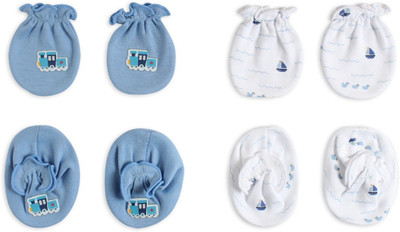 

Pebbles Baby/Infant Cute Printed Mitten & Bootie Combo - Pack of 2(Multicolor)