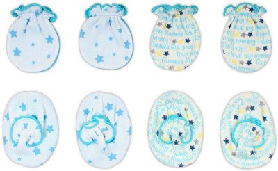 

Pebbles Baby/Infant Cute Printed Mitten & Bootie Combo - Pack of 2(Multicolor)