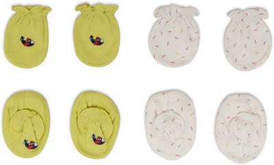 

Pebbles Baby/Infant Cute Printed Mitten & Bootie Combo - Pack of 2(Multicolor)