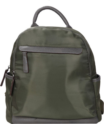 

Bagkok Green PU Backpack 2.5 L Backpack(Green)
