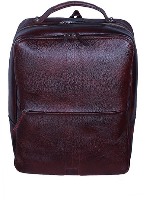

Zordan Leather Backpack Laptop Bag 15.6 with Expandable Features inches Made in Pure Leather 18 Laptop Backpack(Black), Brown