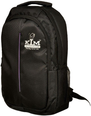 

Kim Bag House Genuine Laptop bag 22 L Laptop Backpack(Black, Purple)