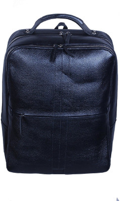 

Zordan Leather Backpack Laptop Bag 15.6 with Expandable Features inches Made in Pure Leather 18 Laptop Backpack(Black)