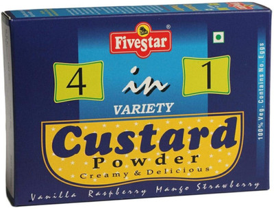 

5 Star 4 IN 1 VARIETY PACK OF 4 Each 25 gm Custard Powder(100 g)