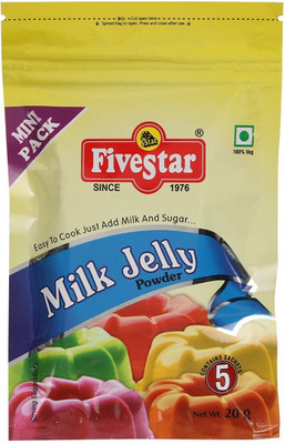 

5 Star Milk Jelly Powder 20 gm each Pack of 4 Jelly Powder(80 g)