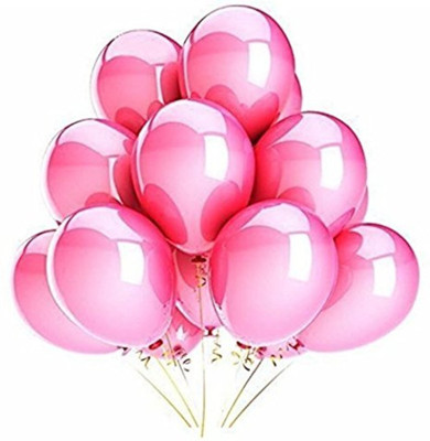

Smartcraft Solid Metallic Balloons - Pack of 100 (Pink) Balloon(Pink, Pack of 100)