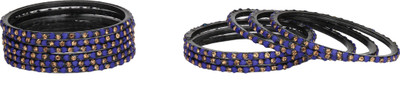 AFAST Glass Enamel Bangle Set(Pack of 10)