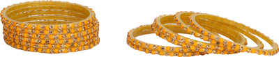 AFAST Glass Enamel Bangle Set(Pack of 10)