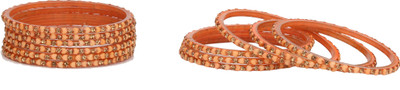 AFAST Glass Enamel Bangle Set(Pack of 10)