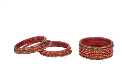 AFAST Glass Enamel Bangle Set(Pack of 12)