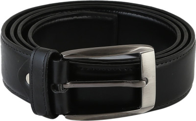 

TIE & CUFFS Men Casual, Formal Black Genuine Leather Belt