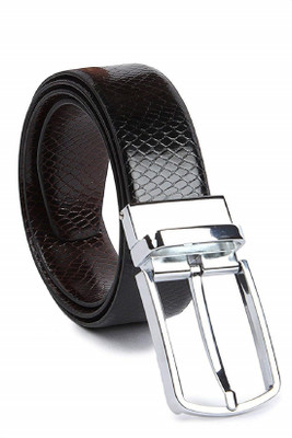 

COOVS Men Formal, Casual Black, Brown Texas Leatherite Reversible Belt