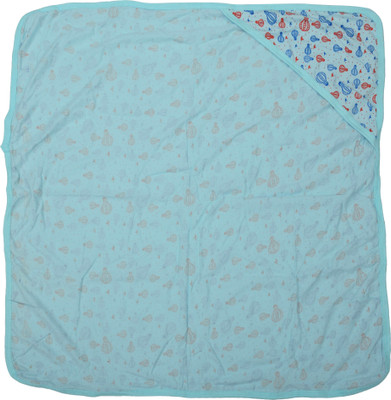 

VParents Printed  Swadding Baby Blanket(Cotton, Sky Blue