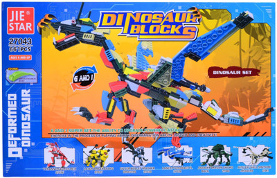 

Planet of Toys Dinosaur Building Blocks 661 pcs(Multicolor)