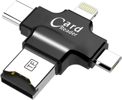 

Buy Genuine Multi-Utility OTG MicroSD Card Reader Data Storage forÂ iPhone / iPad / Type C-Micro USB Android Mobiles / MacBook / PC Card Reader(Multicolor)