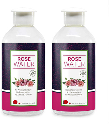 

looms & weaves Rose Water - 400 ml (2 x 200 ml bottle)(400 ml)