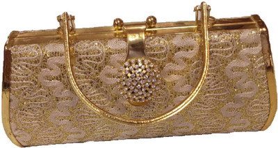 

Maniram Creation Party Gold Clutch