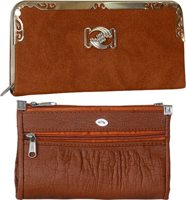 

VISHESH COLLECTIONS Casual, Party Brown Clutch