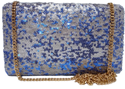 

pursekraft Party, Casual White, Blue Clutch, Blue;white