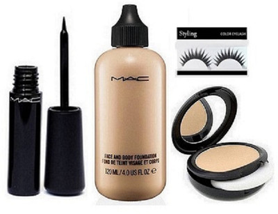 

styling Eyelashes , Eyeliner , Face & Body Foundation , Compact(Set of 4)