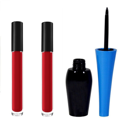 

Vedy One Eyeliner with Two red lipstick(Set of 3)