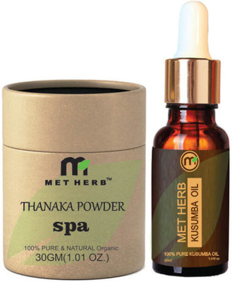 metherb Thanaka powder 30g & Kusumba 30ml for hair removal product(Set of 2)