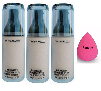 

Fancify Sponge puff,Mac Match Master Foundation(Pack of 3)(Set of 4)