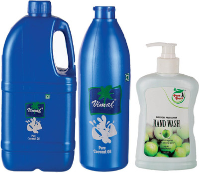

vimal nath COCONUTE OIL&hANDWASH(Set of 3)