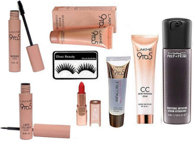 

Fancify Eyelashes,Cream,Mousse Cream,eyeliner.Mascara,Lipstick,Infallible face primer,Prep+prime Moisture infusion face Serum(Set of 8)