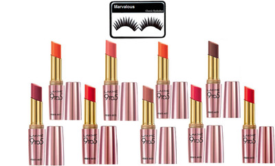 

Marvalous eyelashes with Matte Lipstick Natural (set of 9)(Set of 10)