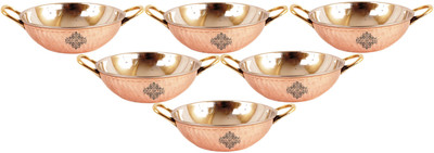 

IndianArtVilla Induction Bottom Cookware Set(Copper, 6 - Piece), Brown