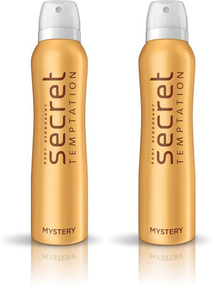 

Secret Temptation MYSTERY Pack of 2 Deodorant Spray - For Women(300 ml, Pack of 2)