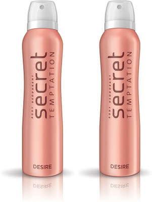 

Secret temptation Desire Pack of 2 Deodorant Spray - For Women(300 ml, Pack of 2)