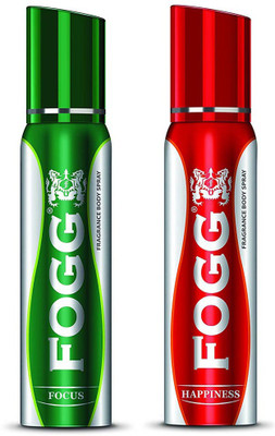 

Fogg Deodorant FOCUS & HAPPINESS, 120ml x 2 New Body Spray - For Men & Women(240 ml, Pack of 2)
