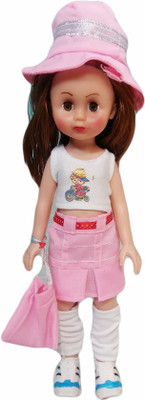 

Krishna Kids Toys Beautiful and Attractive Barbie Doll with Cap and Sports Shoes(Multicolor)