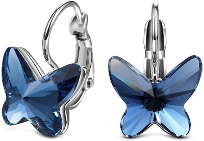 Shining Diva Best Selling Italian Designer Copper Earrings Crystal Crystal Clip-on Earring