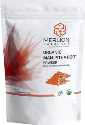 

Merlion Naturals Organic Manjistha Root Powder | Rubia Cordifolia (Indian Maddar) | 227 gm(227 g)