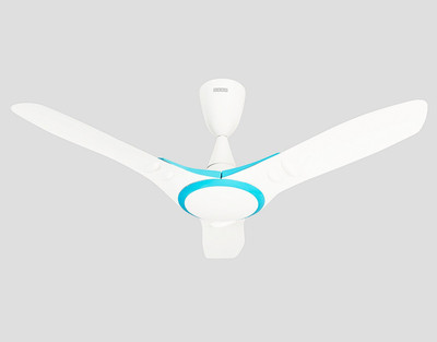 

Usha EX9 3 Blade Ceiling Fan(sea salt blue, Pack of 1), White